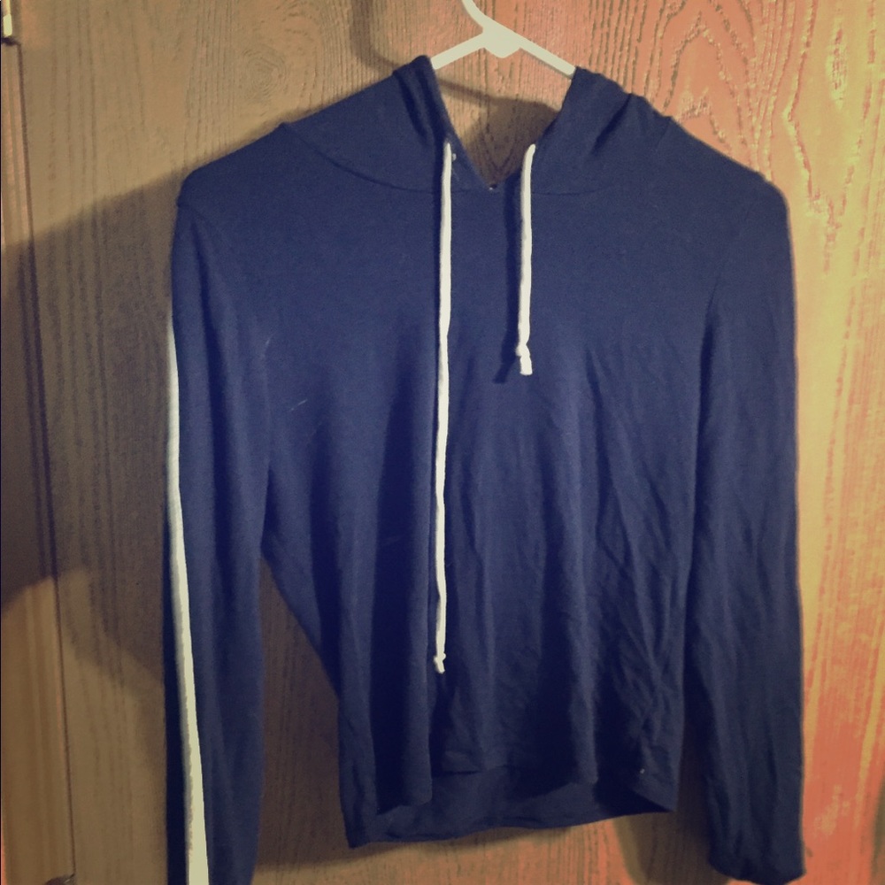 Heart & Hips Navy Long Sleeve Hoodie